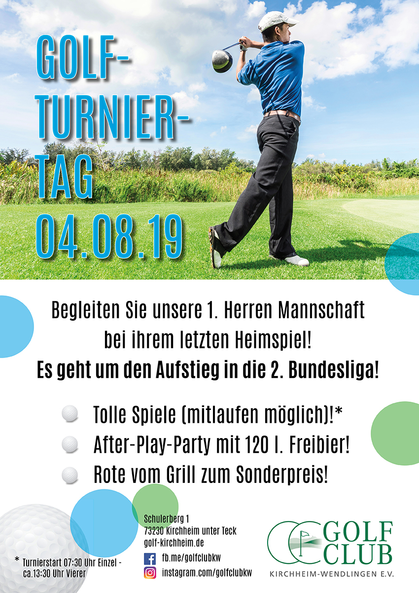 KirchheimWendlingen e.V. Toller GolfTurniertag am 04.08.19
